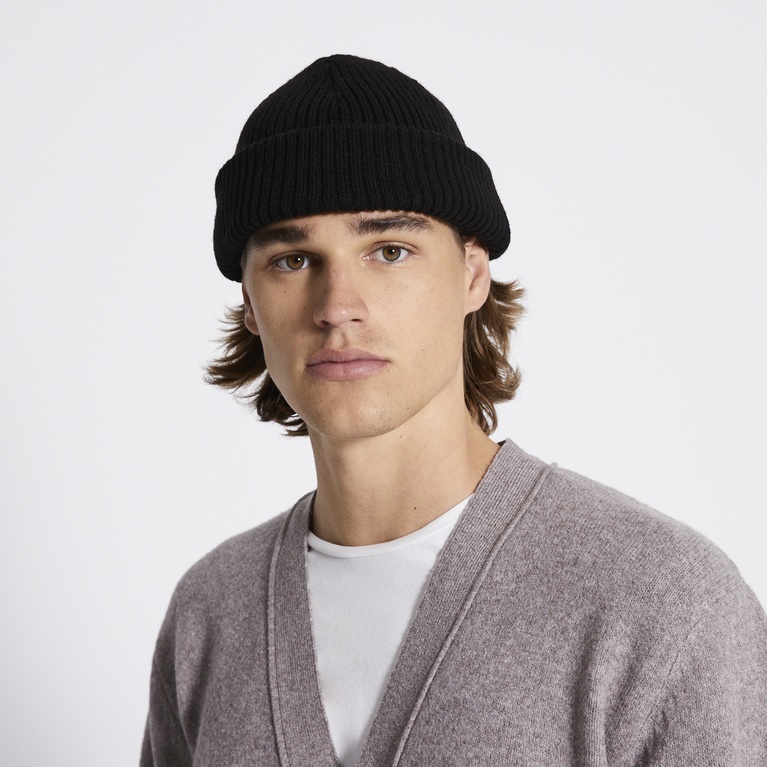 Rib-knit beanie "Seb"